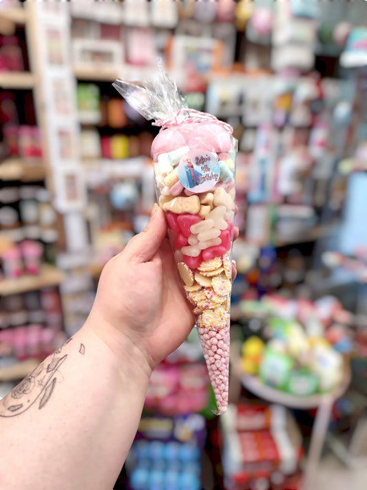 XL Pink Candy Cone