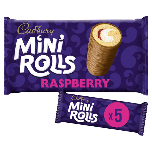 Cadbury Mini Rolls Milk Chocolate Raspberry