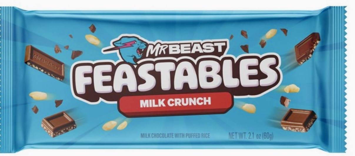 Mr Beast Feastables Milk Crunch