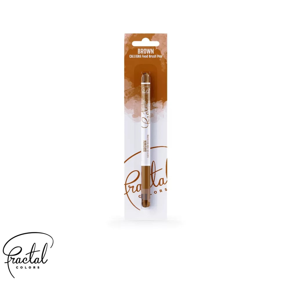 Fractal Calligra Food Brush Pen - Brown