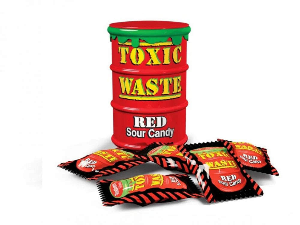 Toxic Waste Red Sour Candy