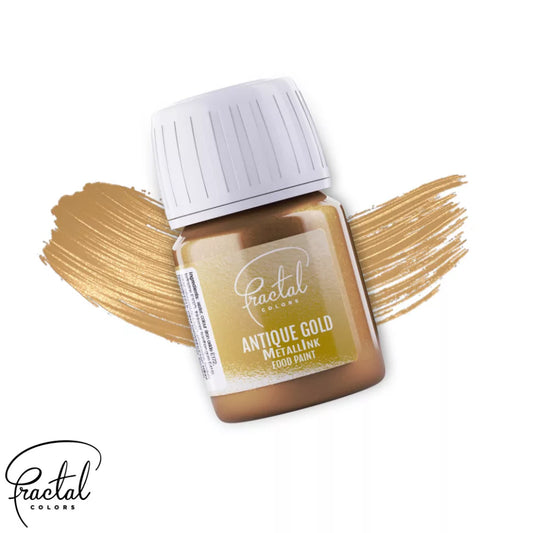 Fractal MetallInk Food Paint - Antique Gold