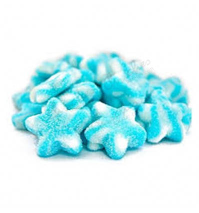 Sugared Blue Jelly Stars