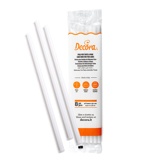 Decora Plastic Dowels 0.8 x30cm