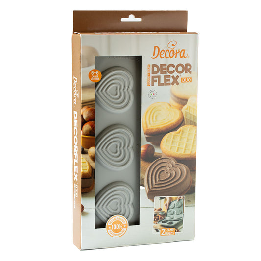 Decora Duo Heart Silicone Mould