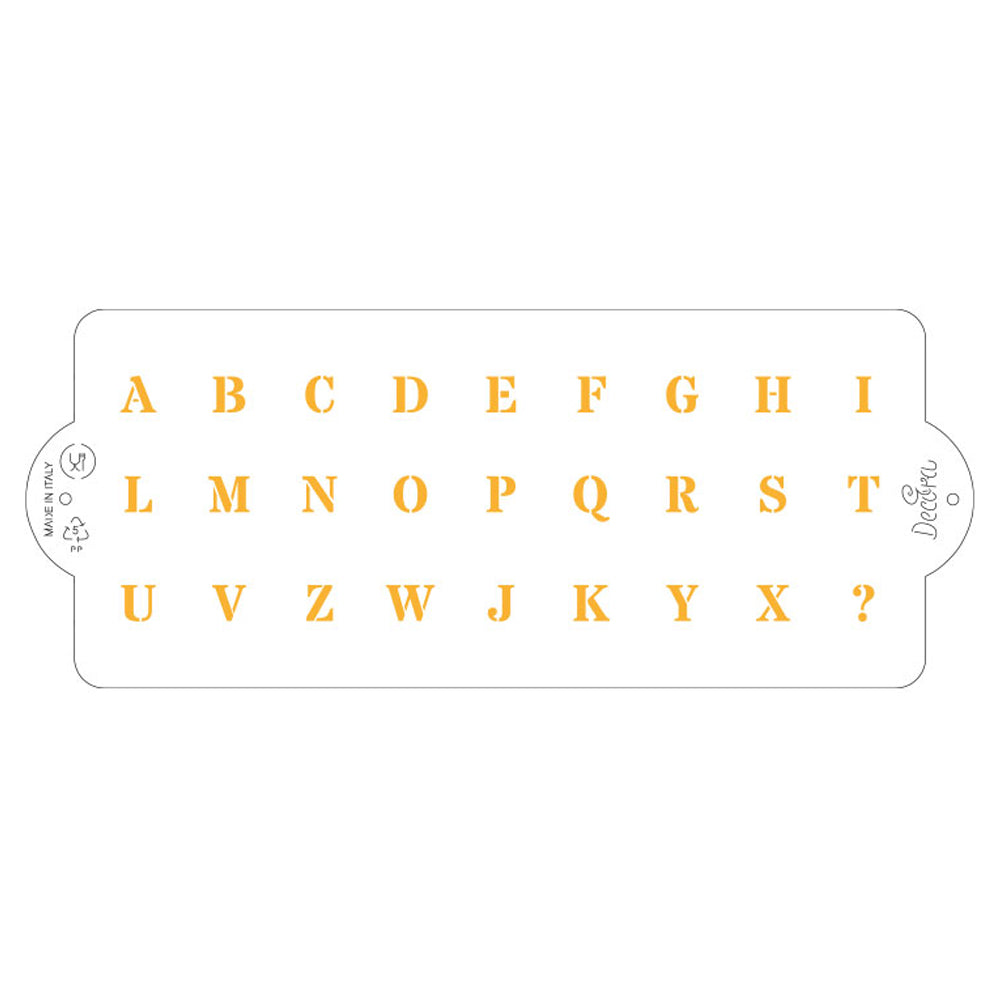 Decora Alphabet Letters Stencil