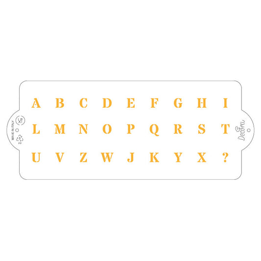 Decora Alphabet Letters Stencil