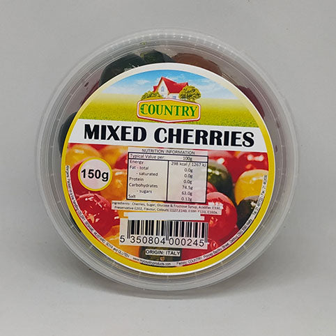 Country Candied Mixed Cherries 500g