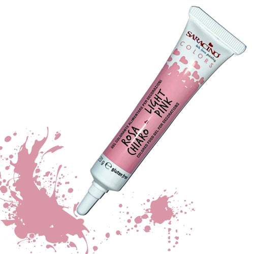 Saracino Food Gel Colour 20g Light Pink