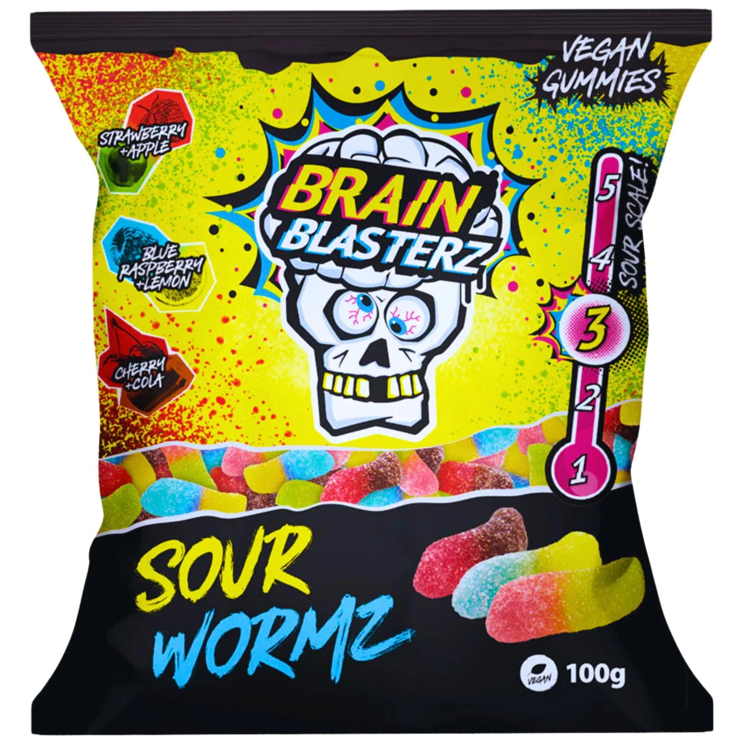 Brain Blasterz Sour Wormz