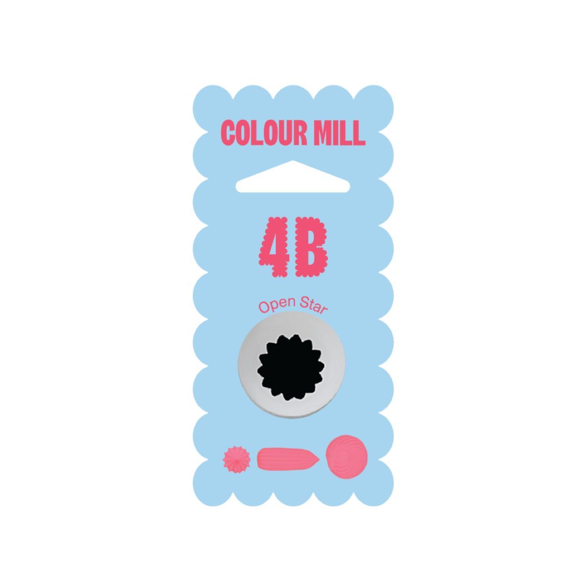 Colour Mill Piping Tip - 4B Open Star