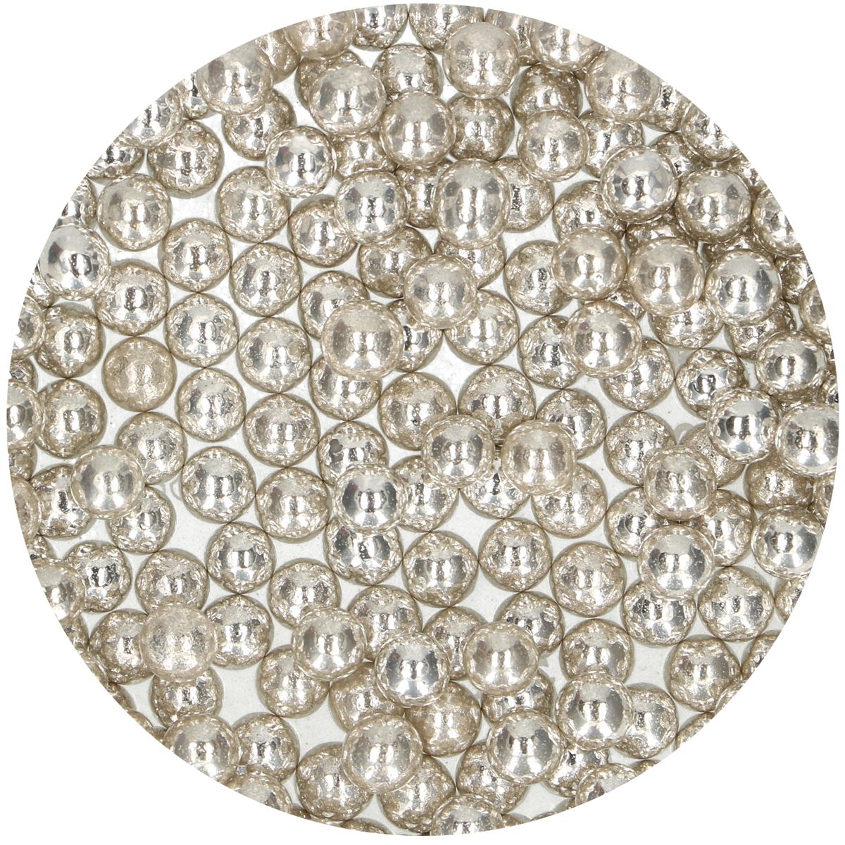 FunCakes Sugar Pearls Large Metallic Silver 80 g