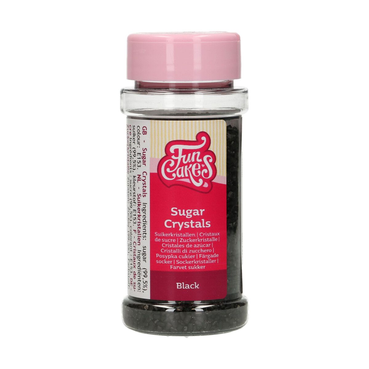 FunCakes Sugar Crystals Black 80g