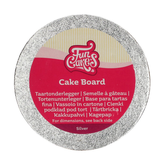 FunCakes Cake Board Round Ø12.5 cm - Silver