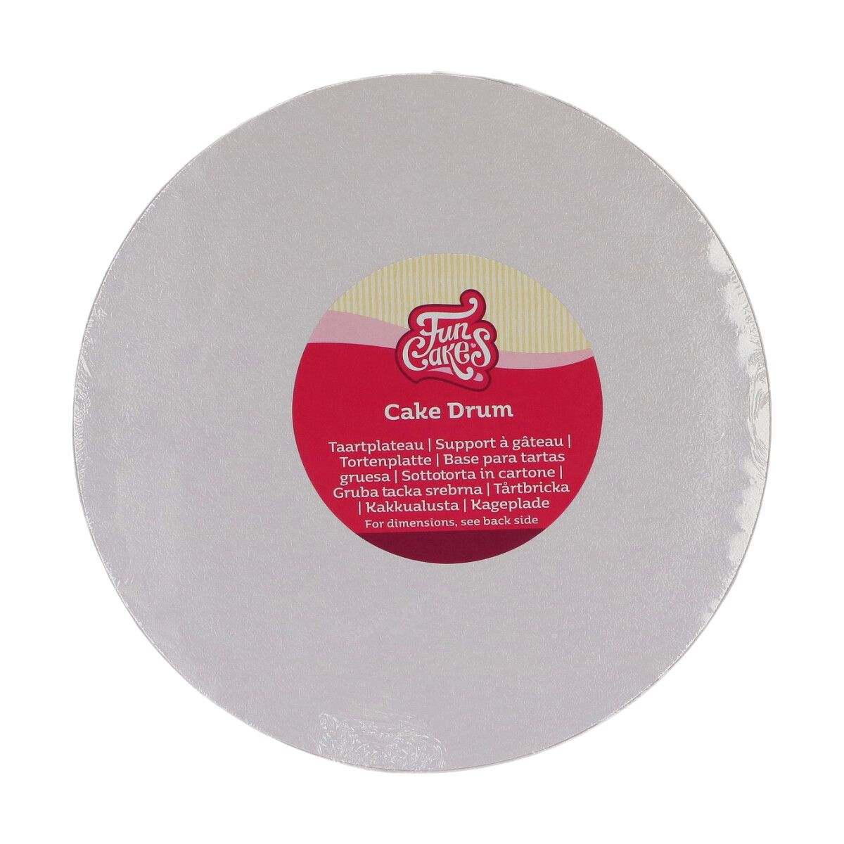 FunCakes White Cake Drum