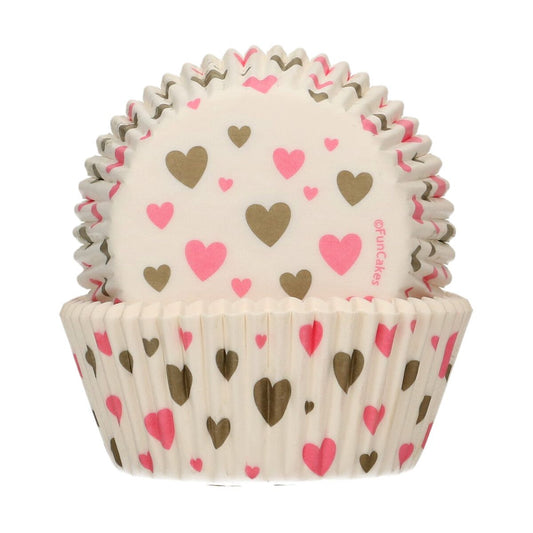 FunCakes Baking Cups Hearts pk/48