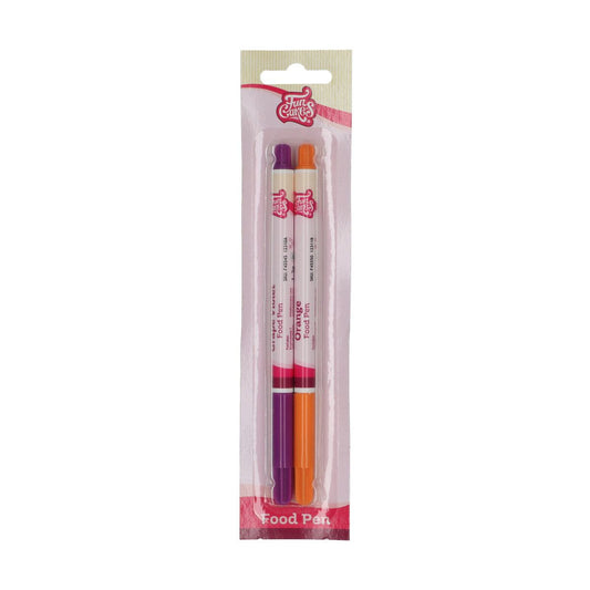 FunCakes Food Pen Purple-Orange Set/2