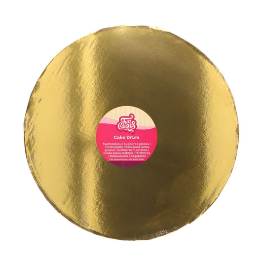 FunCakes Cake Drum Round Ø35 cm - Gold - 20mm