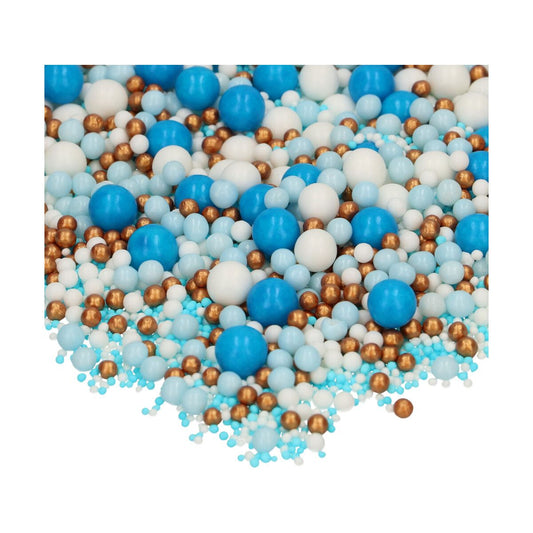 FunCakes Soft Pearls Mix Blue Celebration 80g