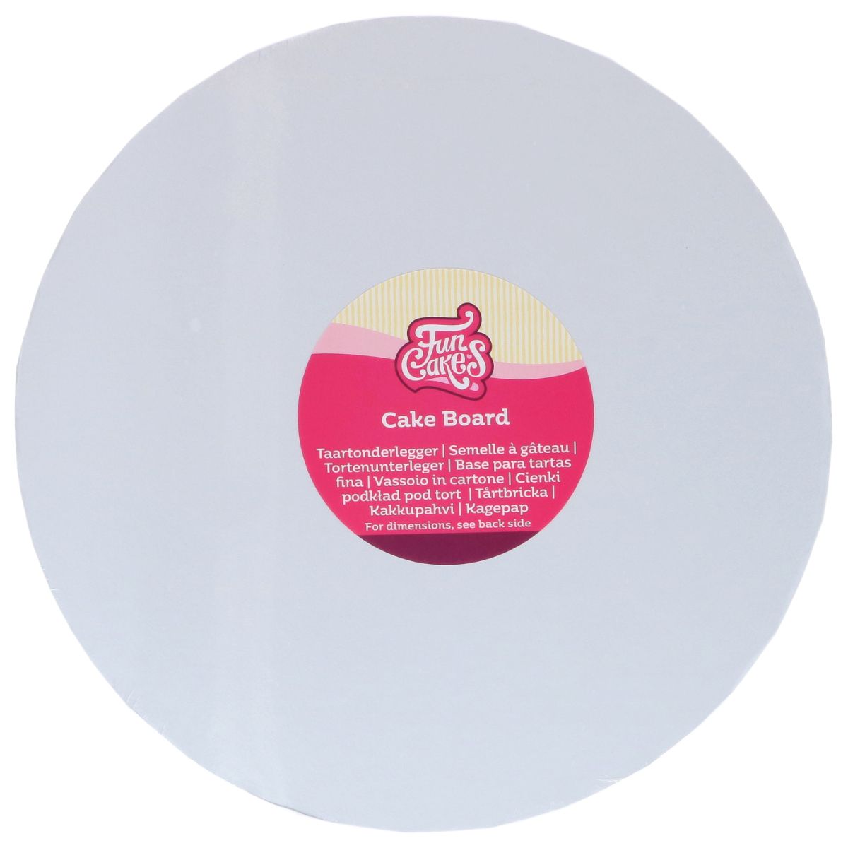 FunCakes Cake Board Round White Ø 30 cm