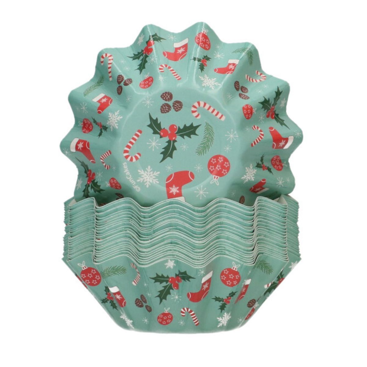 FunCakes Bloom Baking Cups Christmas pk/48