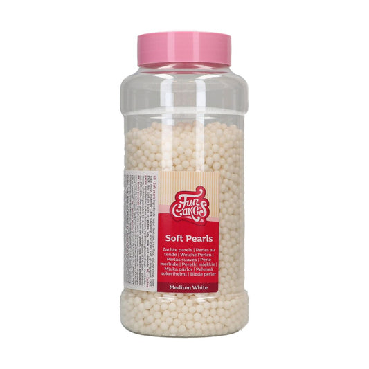 FunCakes Soft Pearls 5mm White 500g