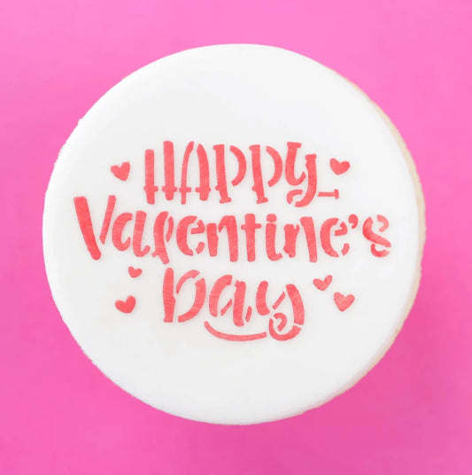 Sweet Stamp Mini Cookie & Cupcake Stencils - Fun Happy Valentines Day