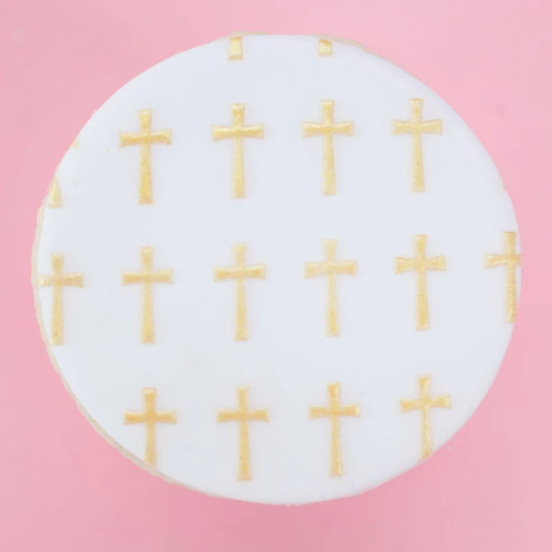 Sweet Stamp Mini Cookie & Cupcake Stencils - Mini Crosses