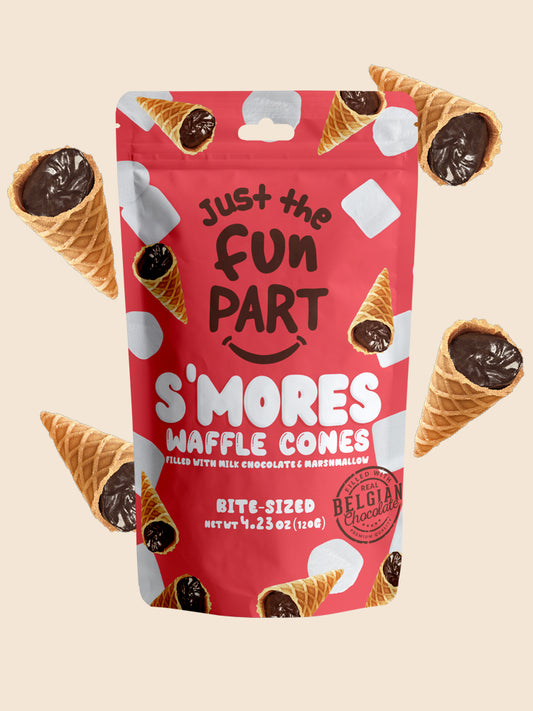 Just the Fun Part Waffle Cones S'mores