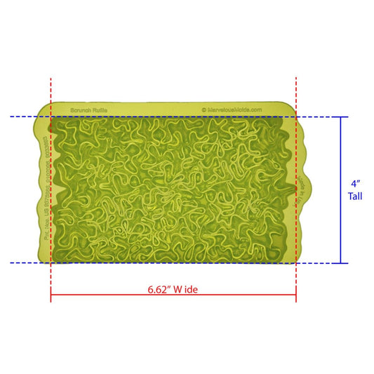 Marvelous Molds Silicone Mold - Scrunch Ruffle Simpress®