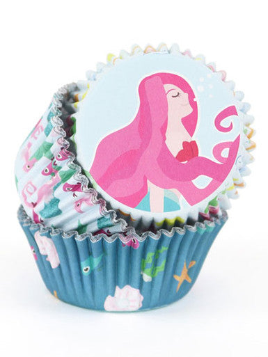 Cupcake Cases Foil Lined - Mermaid Set of 3, Pk/60