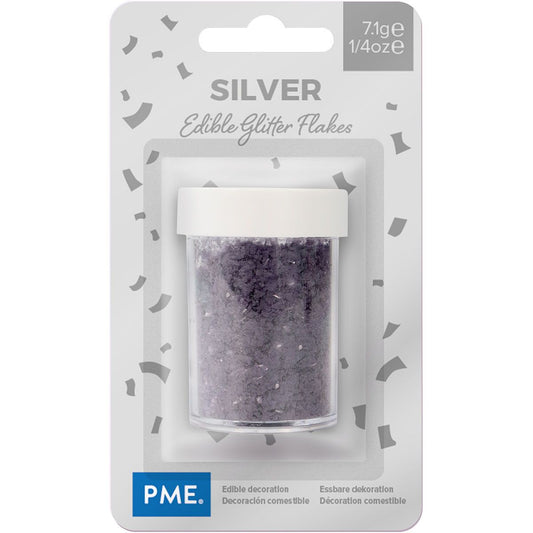 PME Silver Glitter Flakes 7.1g
