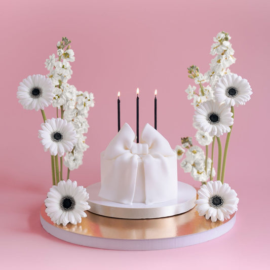 PartyDeco Candles Black/Gold 12/pcs