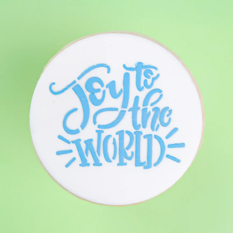 Sweet Stamp Mini Cookie & Cupcake Stencils - Joy to the World