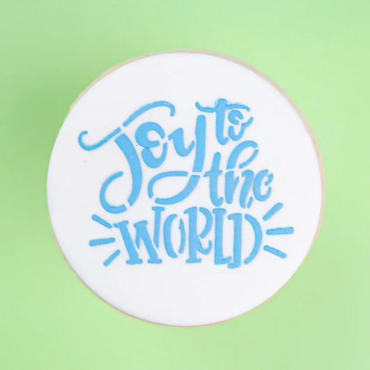 Sweet Stamp Mini Cookie & Cupcake Stencils - Joy to the World