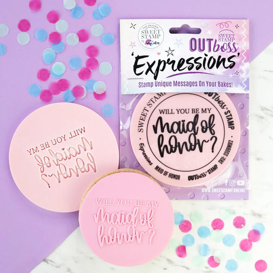 Sweet Stamp OUTboss Expressions - Will you be my maid of honor? - Regular Size