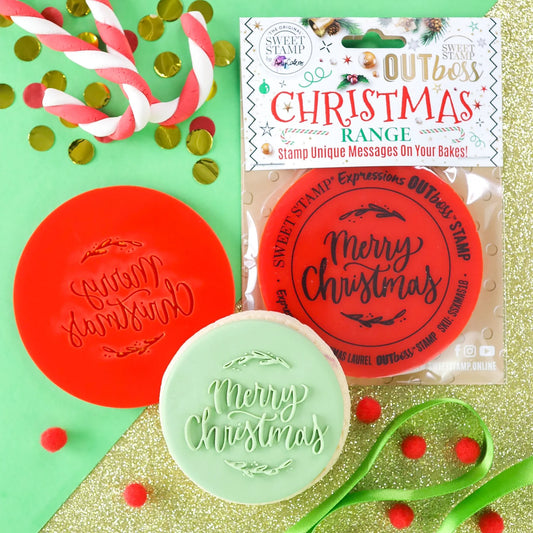 Sweet Stamp OUTboss Christmas - Merry Christmas Laurel Frames - Regular Size