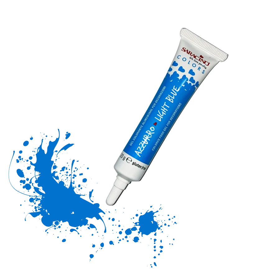 Saracino Food Gel Colour 20g Light Blue