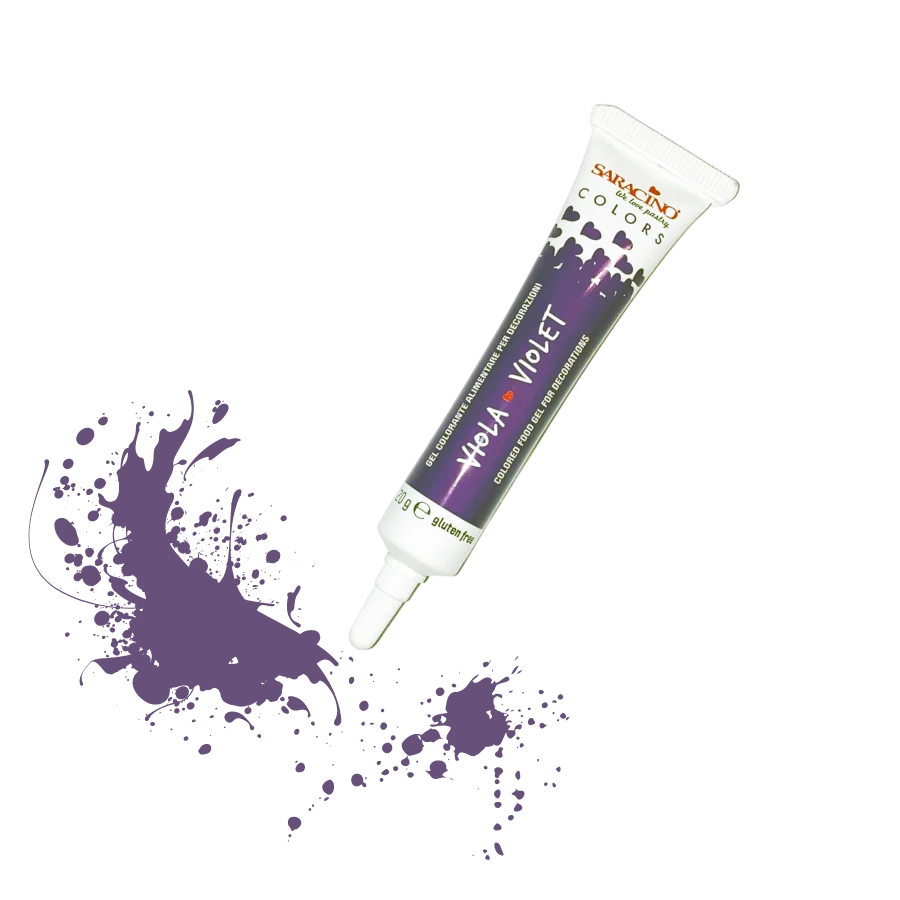 Saracino Food Gel Colour 20g Violet
