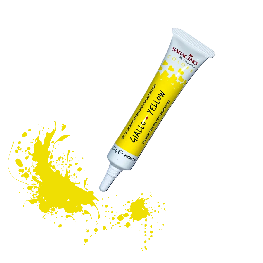 Saracino Food Gel Colour 20g Yellow