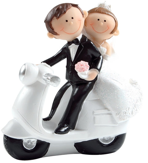 Bride & Groom on Scooter