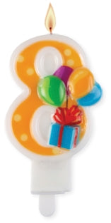 Number 8 Candle