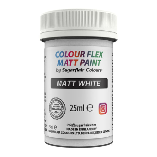 Sugarflair Edible Paint Matte White 25 ml