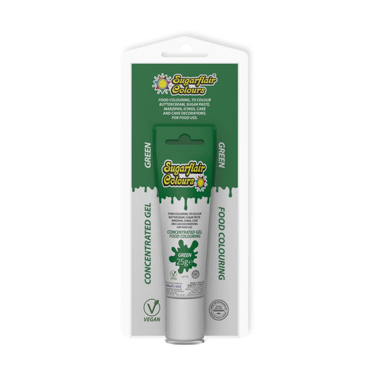 Sugarflair Gel Colour Tube Green 25 g