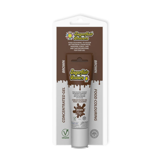 Sugarflair Gel Colour Tube Brown 25 g