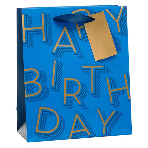 GIFT BAG MEDIUM – HAPPY BIRTHDAY BLUE