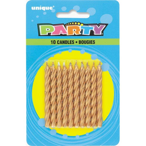 Unique Candles Gold x10
