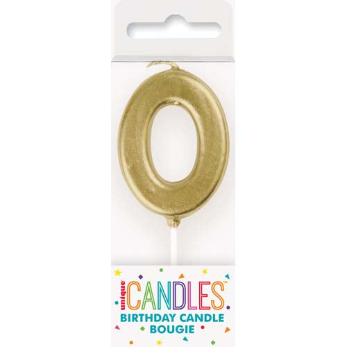 CANDLE GOLD PICK BDAY – NUMBER 0
