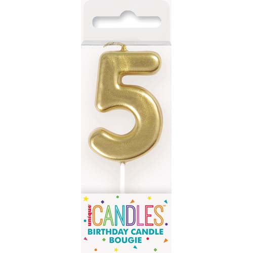 CANDLE GOLD PICK BDAY – NUMBER 5