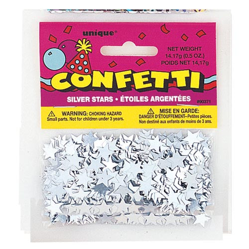 CONFETTI SILVER STARS